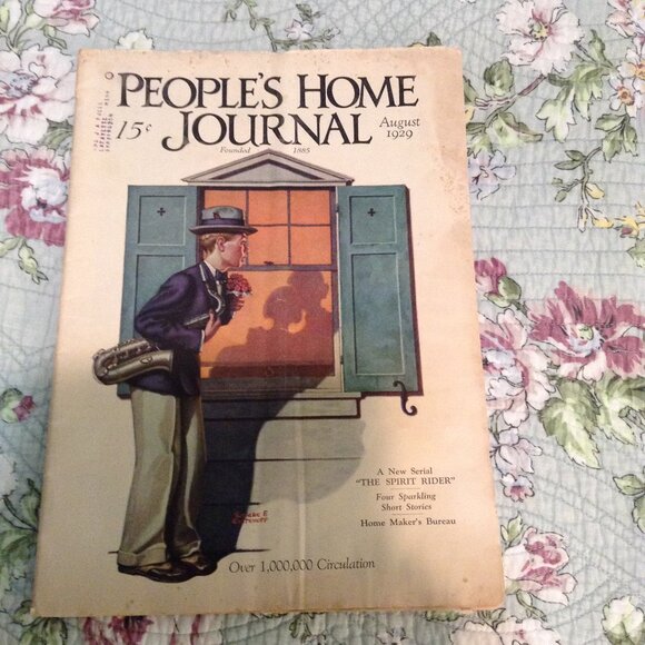 People's Home Journal, Inc. Other - ORIGINAL People's Home Journal, August 1929, 1920s '20s Magazine